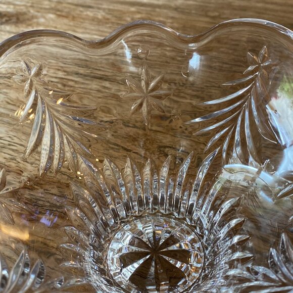 Holiday Glass Bowl w/ Trees & Stars - Picture 8 of 8